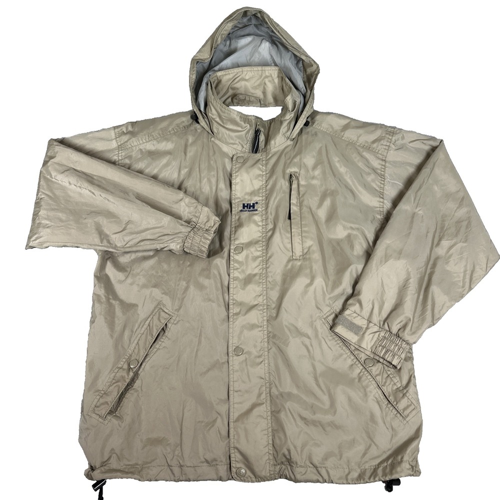 Helly Hansen Helly Tech Mens Waterproof Hooded Outdoor Jacket Medium Tan Coat